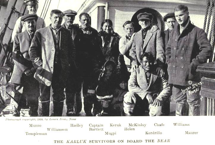 Some of the survivors of the Karluk